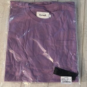 Diamond supply pocket tee size L purple
